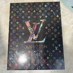 Louis Vuitton Black Multicolor wall paint
